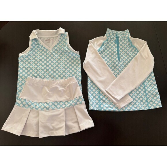 LITTLE MISS TENNIS Sunset in Sydney 3pc set skort+ tank...